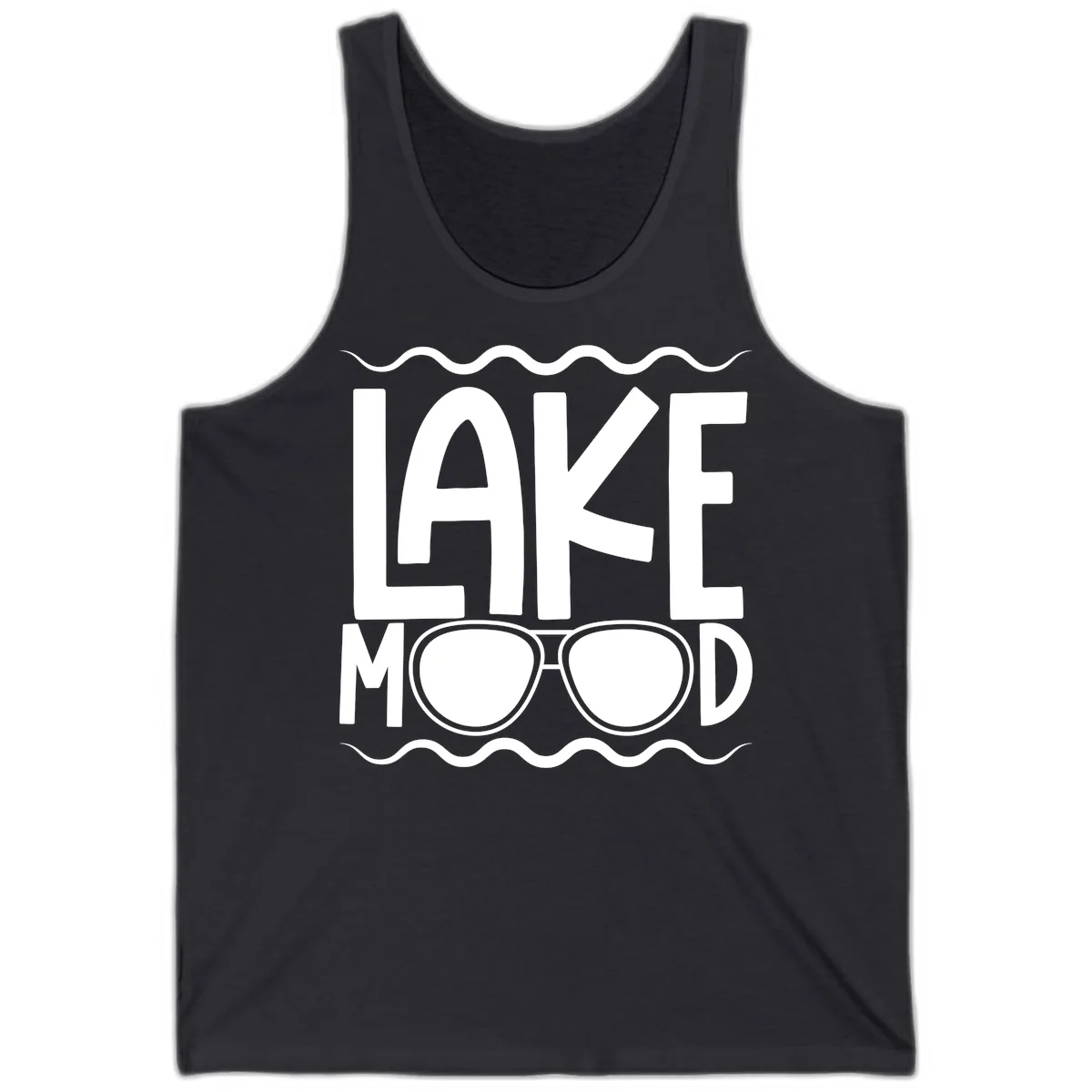 Lake Mood Sunglasses Design Tank in Dark Grey