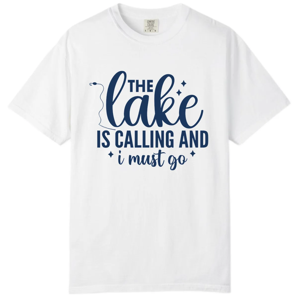 The Lake Is Calling And I Must Go Design Comfort Color in White