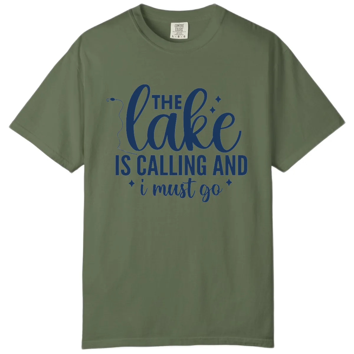 The Lake Is Calling And I Must Go Design Comfort Color in Sage