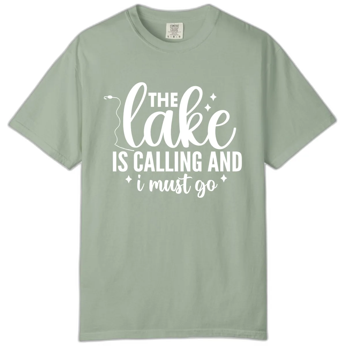 The Lake Is Calling And I Must Go Design Comfort Color in Bay