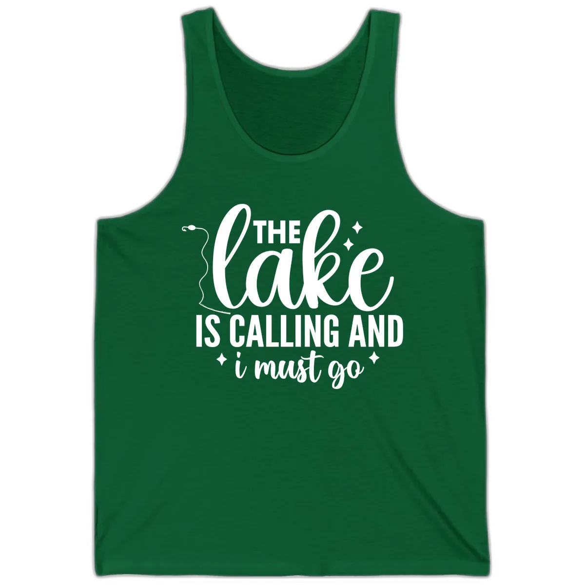 The Lake Is Calling And I Must Go Design Tank in Kelly
