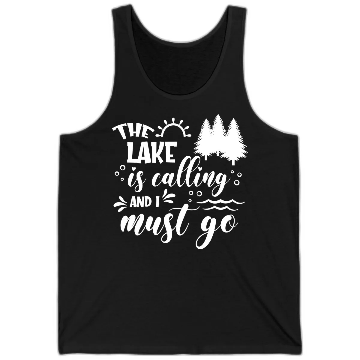 The Lake Is Calling And I Must Go Tank in Black
