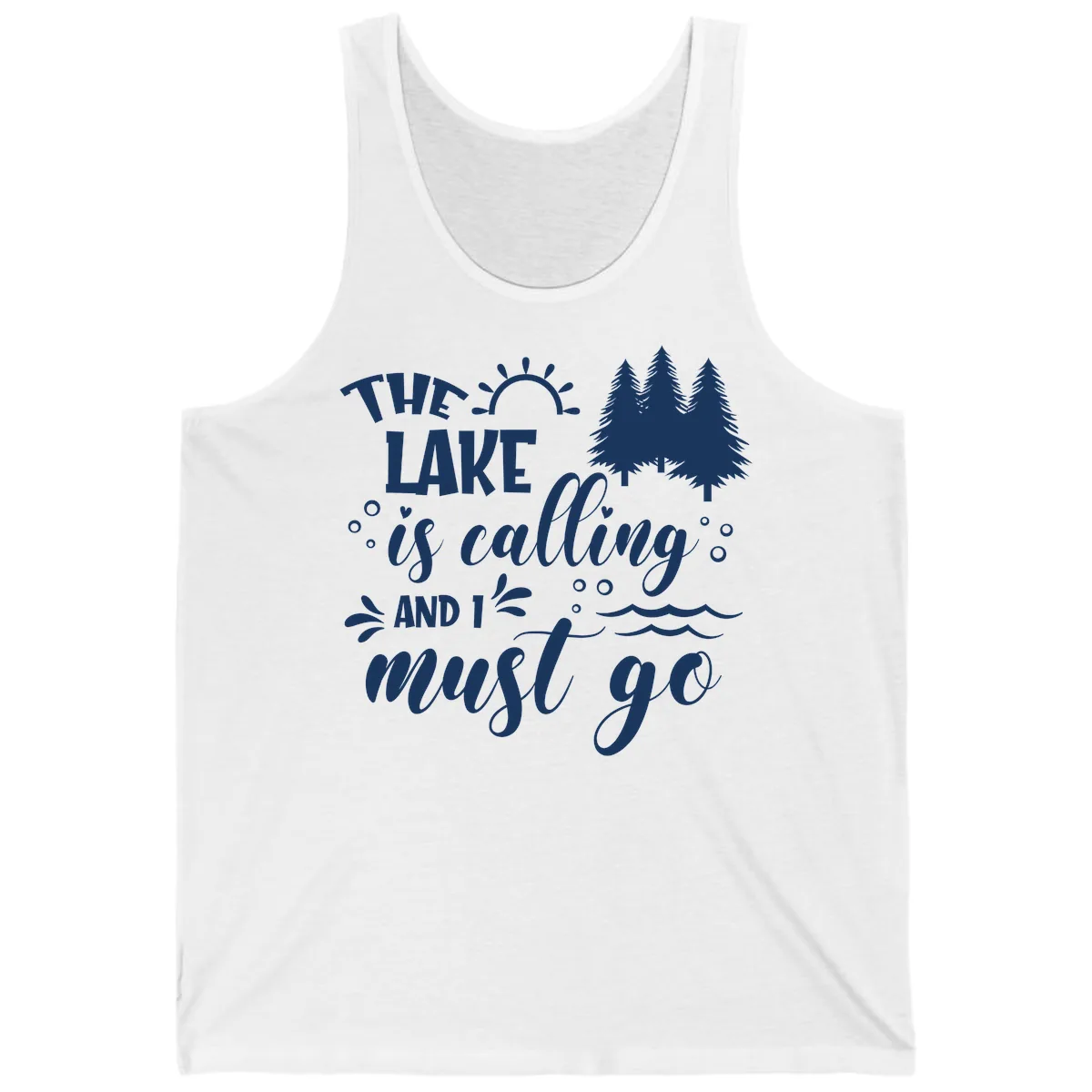 The Lake Is Calling And I Must Go Tank in White