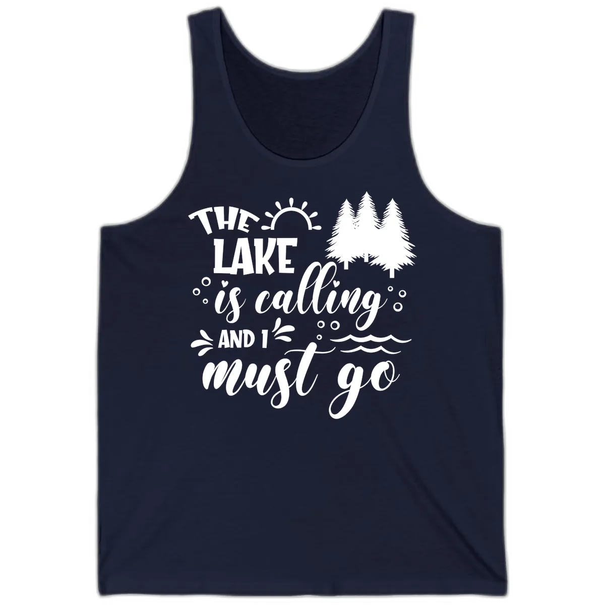 The Lake Is Calling And I Must Go Tank in Navy
