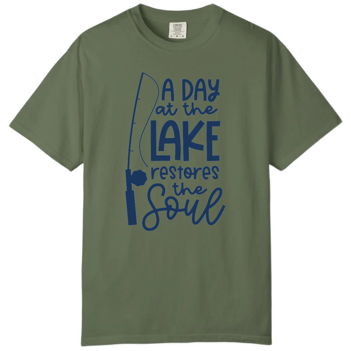 A Day at the Lake Restores the Soul Comfort Color in Sage