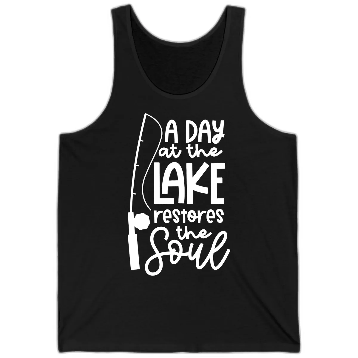 A Day at the Lake Restores the Soul Tank in Black