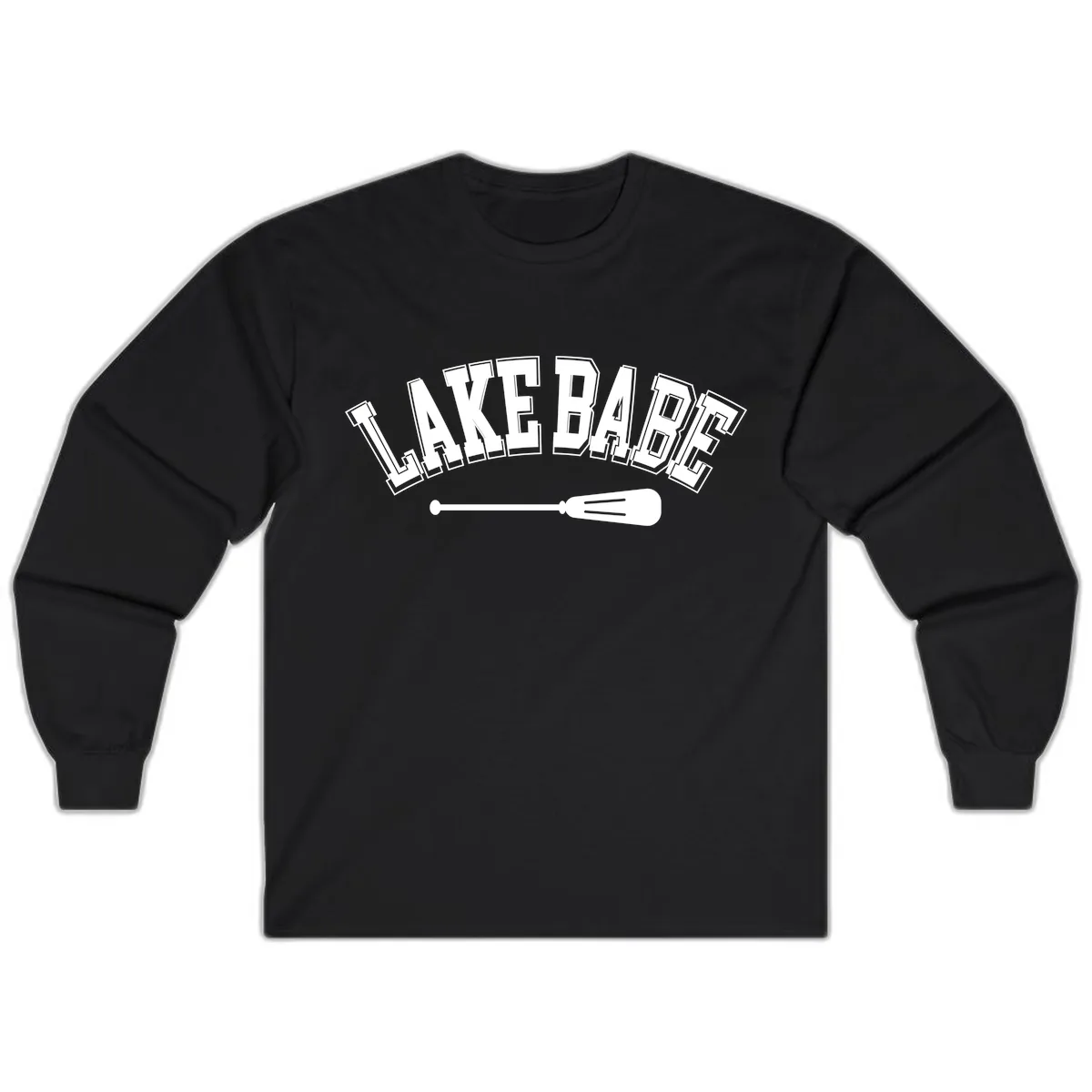 Lake Babe Arch Design Long Sleeve in Black