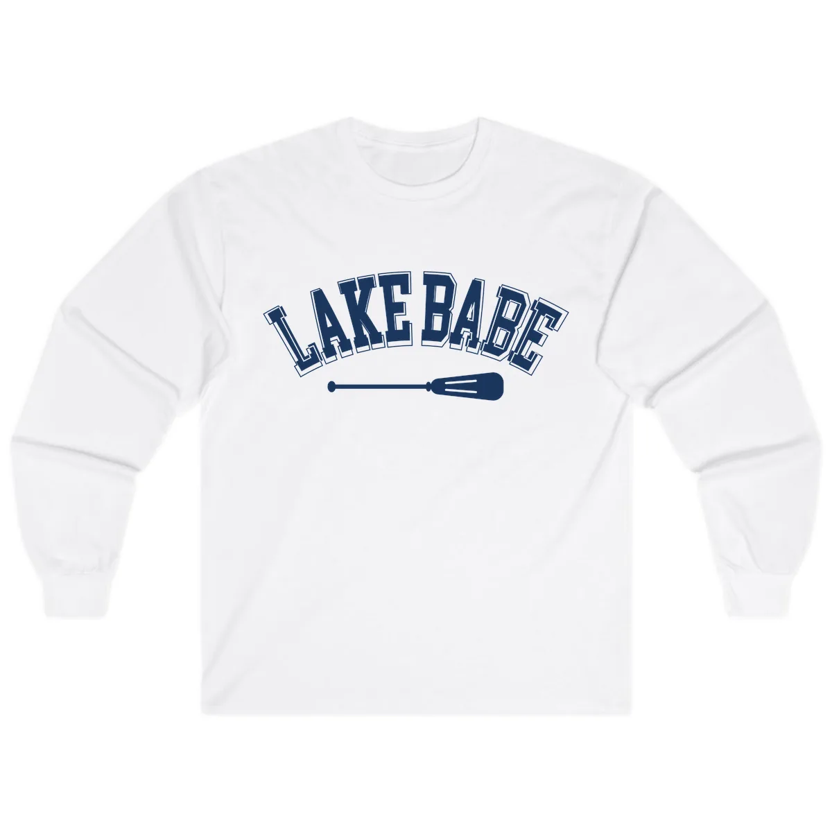 Lake Babe Arch Design Long Sleeve in White