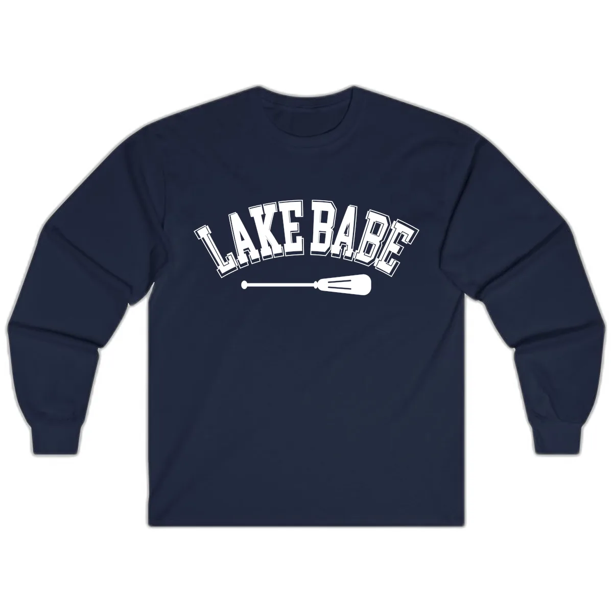 Lake Babe Arch Design Long Sleeve in Navy