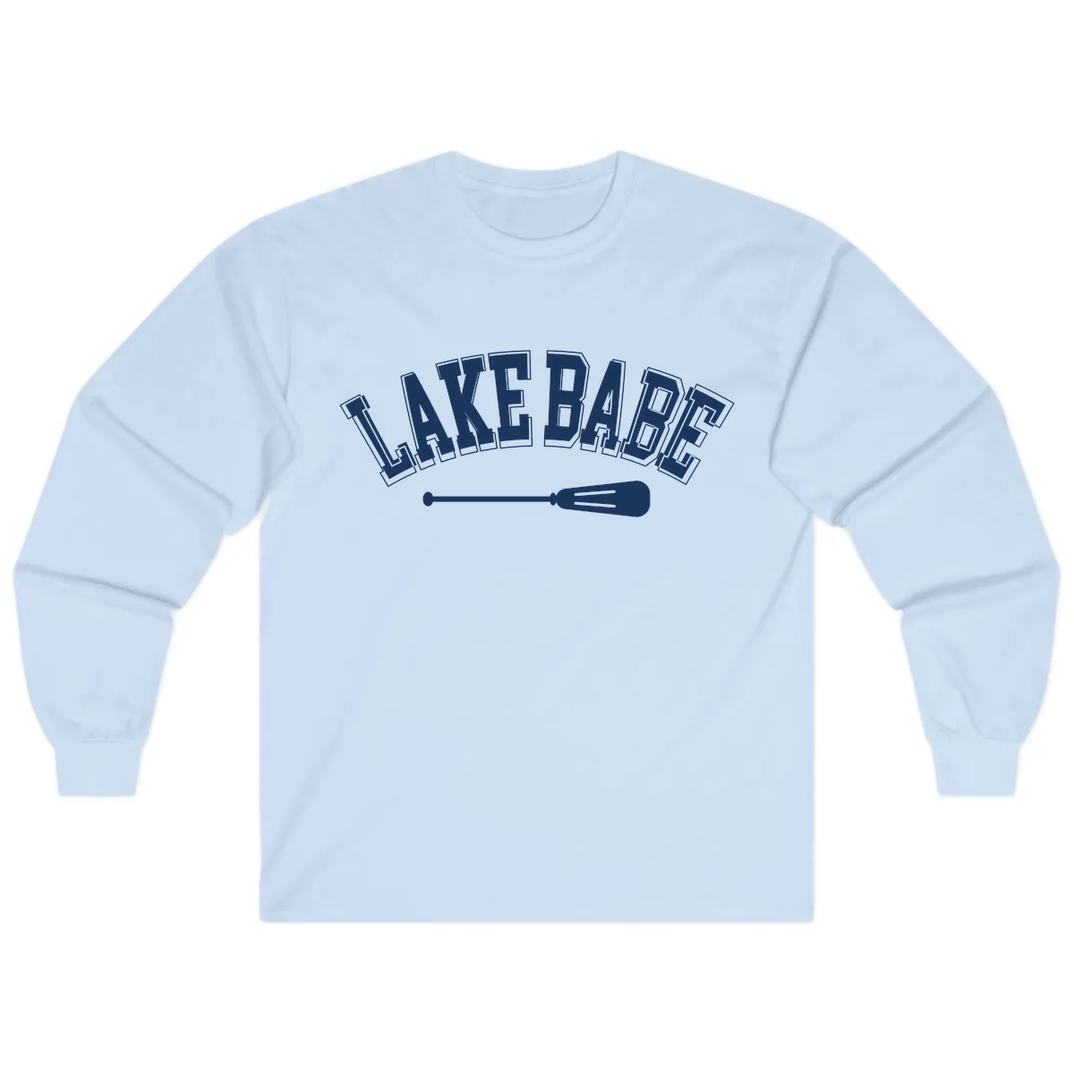 Lake Babe Arch Design Long Sleeve in Light Blue