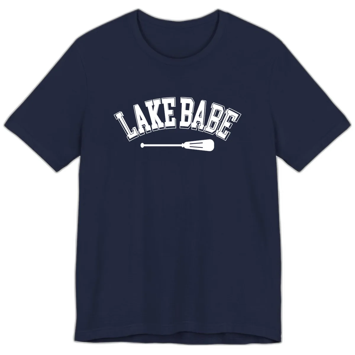 Lake Babe Arch Design Premium T-Shirt in Navy