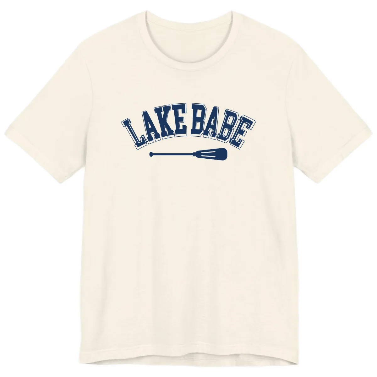 Lake Babe Arch Design Premium T-Shirt in Natural
