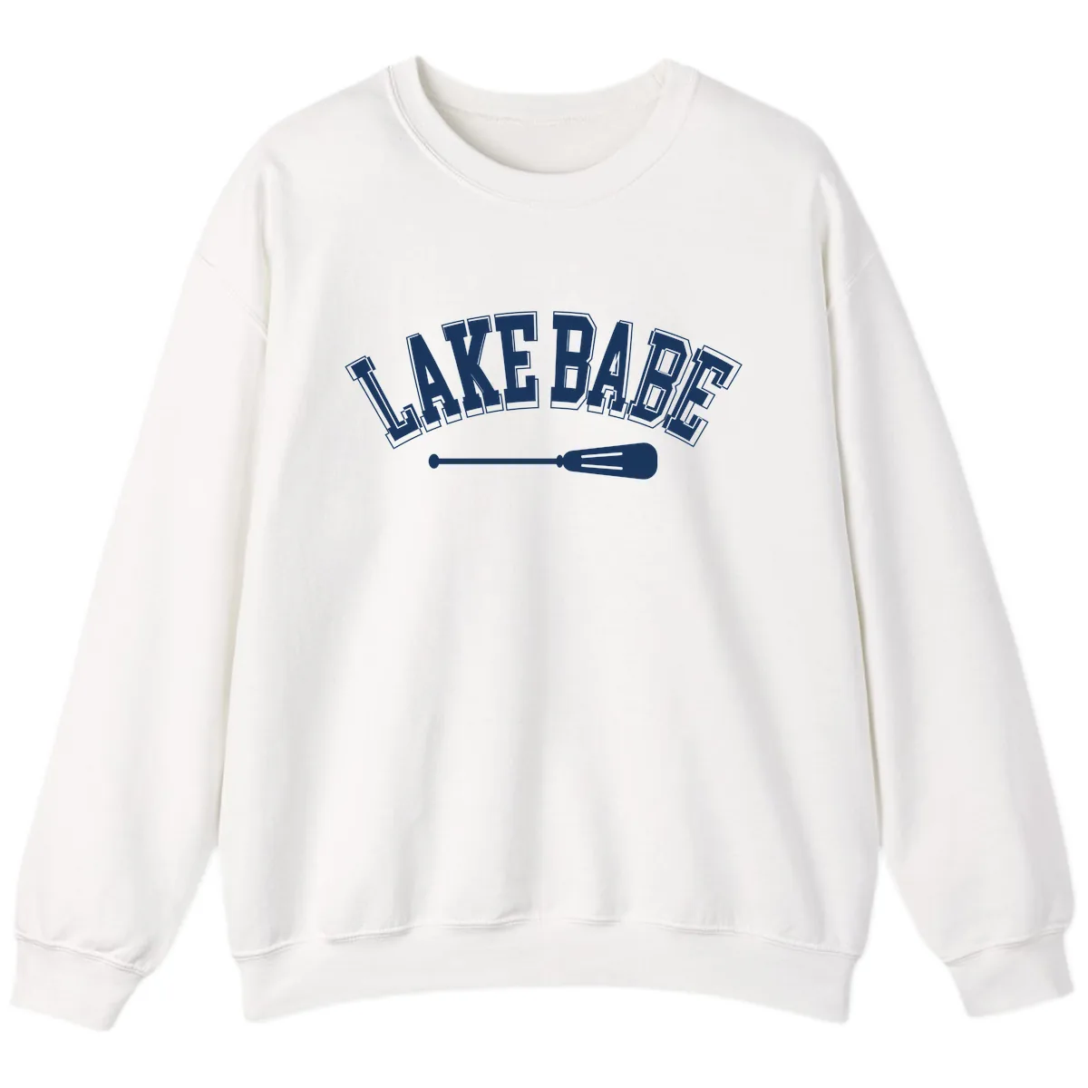 Lake Babe Arch Design Sweatshirt in White