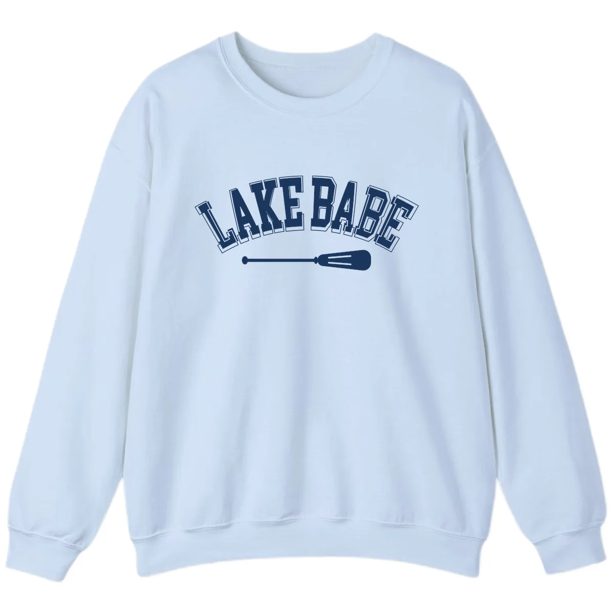 Lake Babe Arch Design Sweatshirt in Light Blue