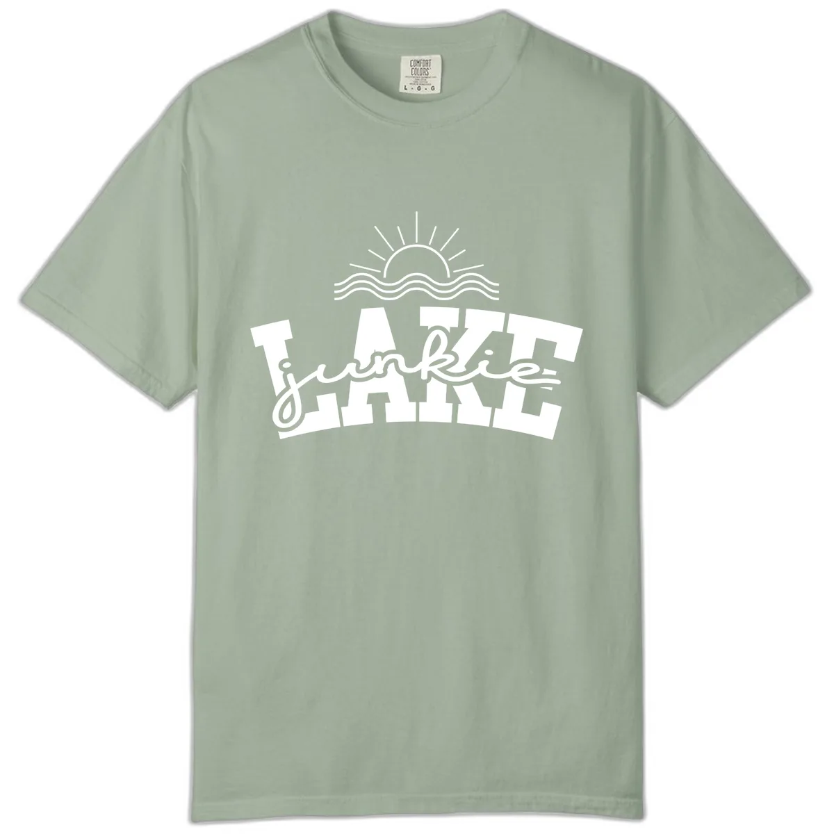 Lake Junkie Graphic Design Comfort Color in Bay
