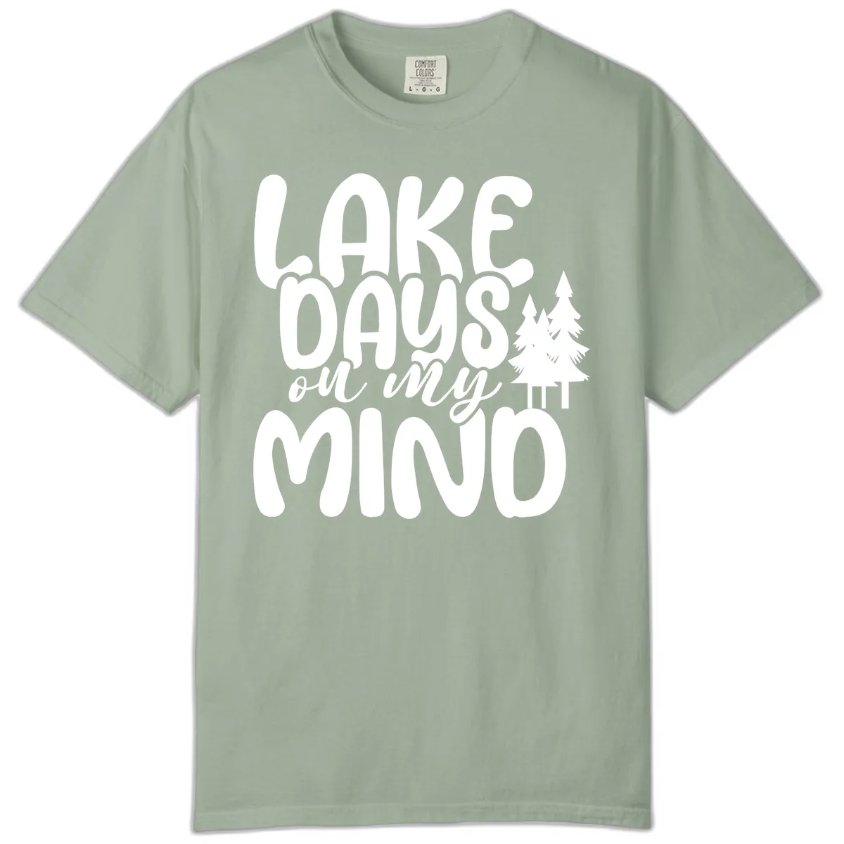 Lake Days On My Mind Graphic Comfort Color in Bay