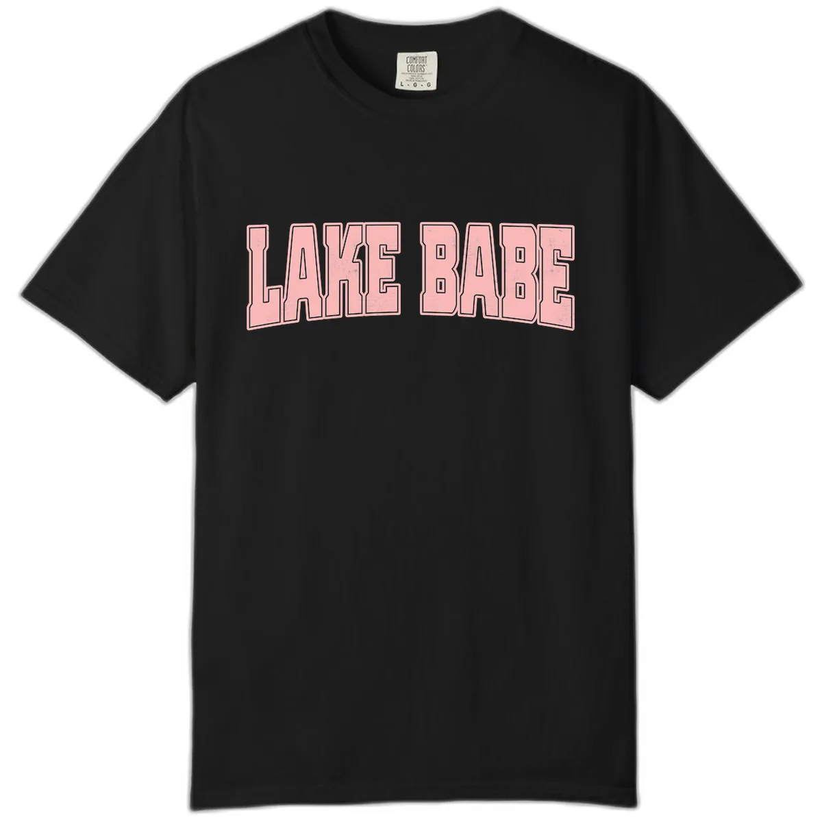 Lake Babe Typography Design Comfort Color in Black