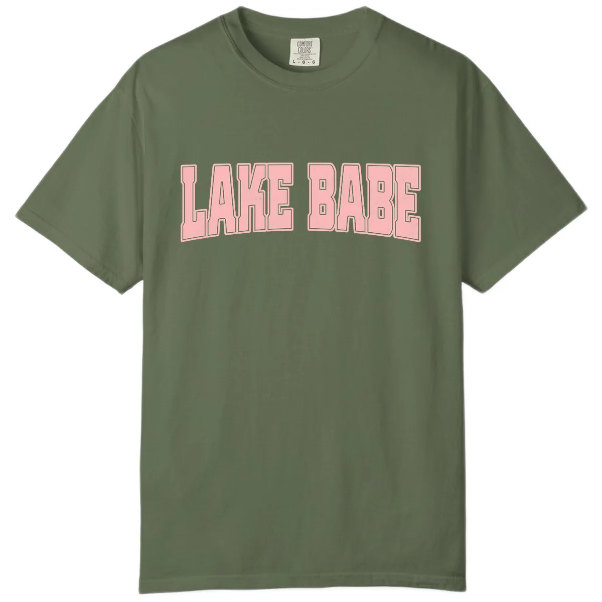 Lake Babe Typography Design Comfort Color in Sage