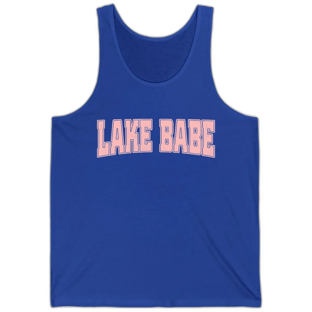 Lake Babe Typography Design Tank in True Royal