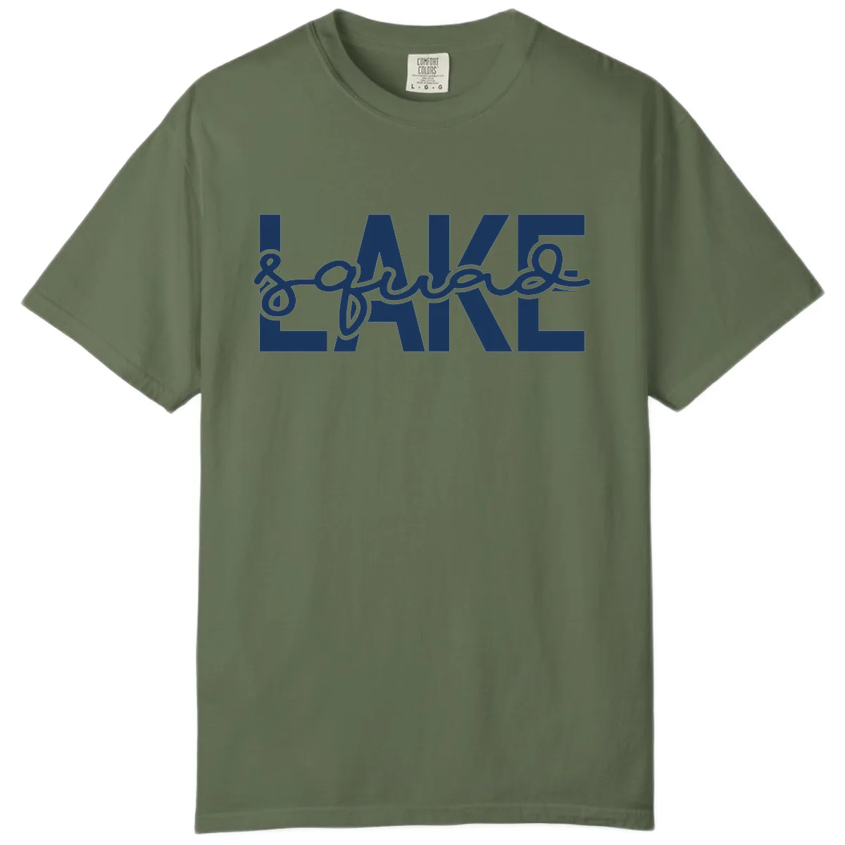 Lake Squad Typography Design Comfort Color in Sage
