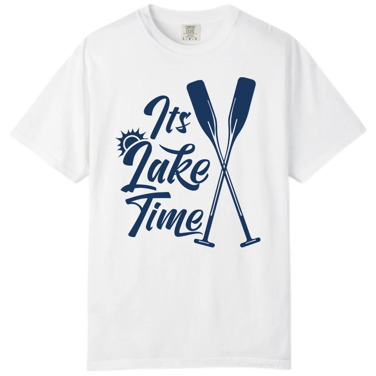 It's Lake Time Oar Design Comfort Color in White