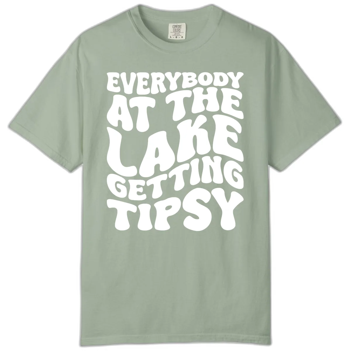 Everybody At The Lake Getting Tipsy Comfort Color in Bay