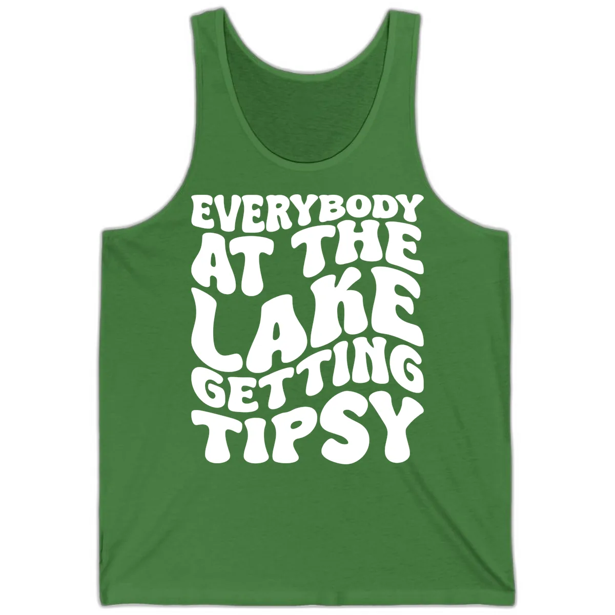 Everybody At The Lake Getting Tipsy Tank in Leaf