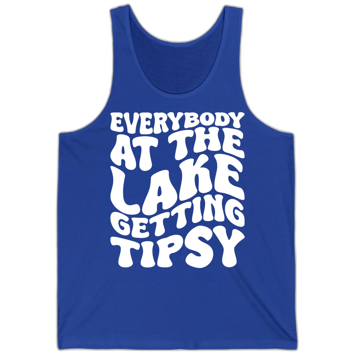 Everybody At The Lake Getting Tipsy Tank in True Royal