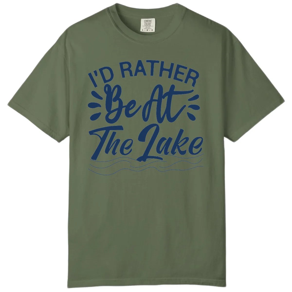 I'd Rather Be At The Lake Design Comfort Color in Sage