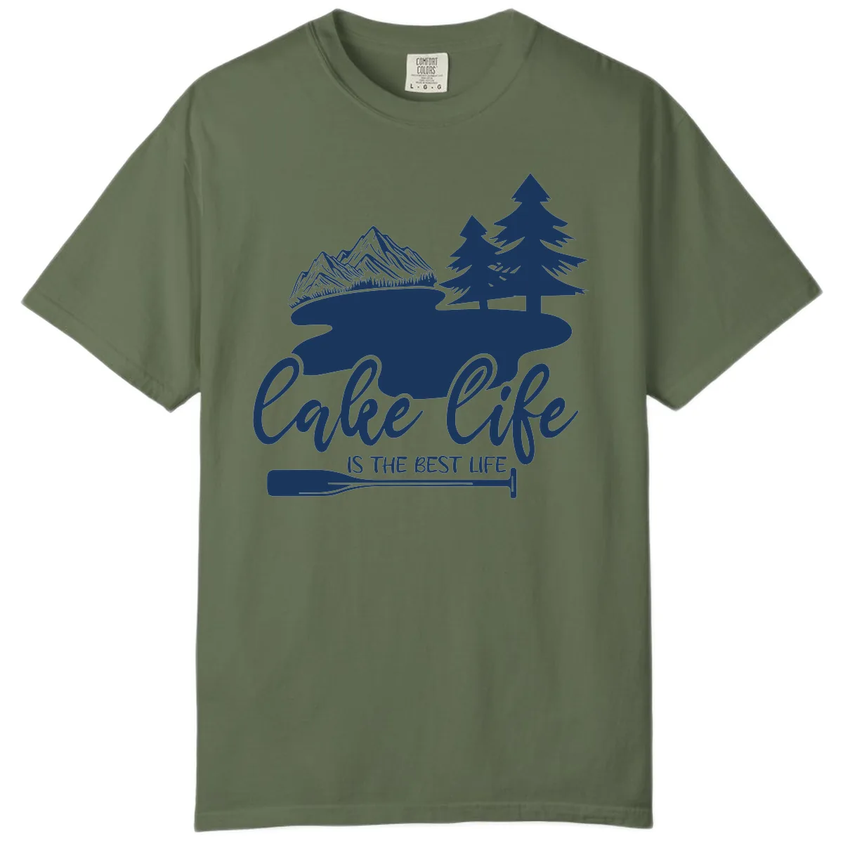 Lake Life Is The Best Life Design Comfort Color in Sage