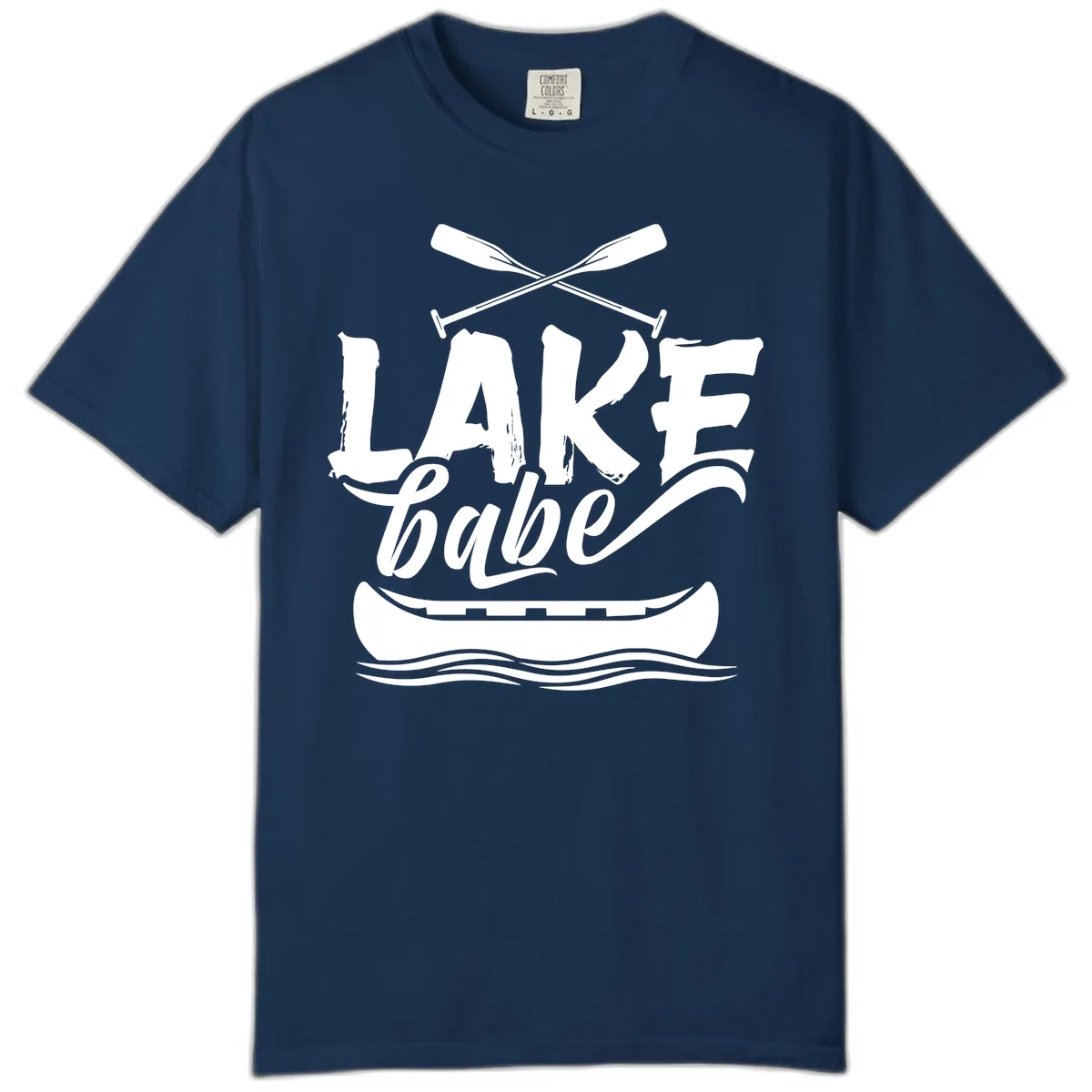 Lake Babe Canoe Design Comfort Color in Navy