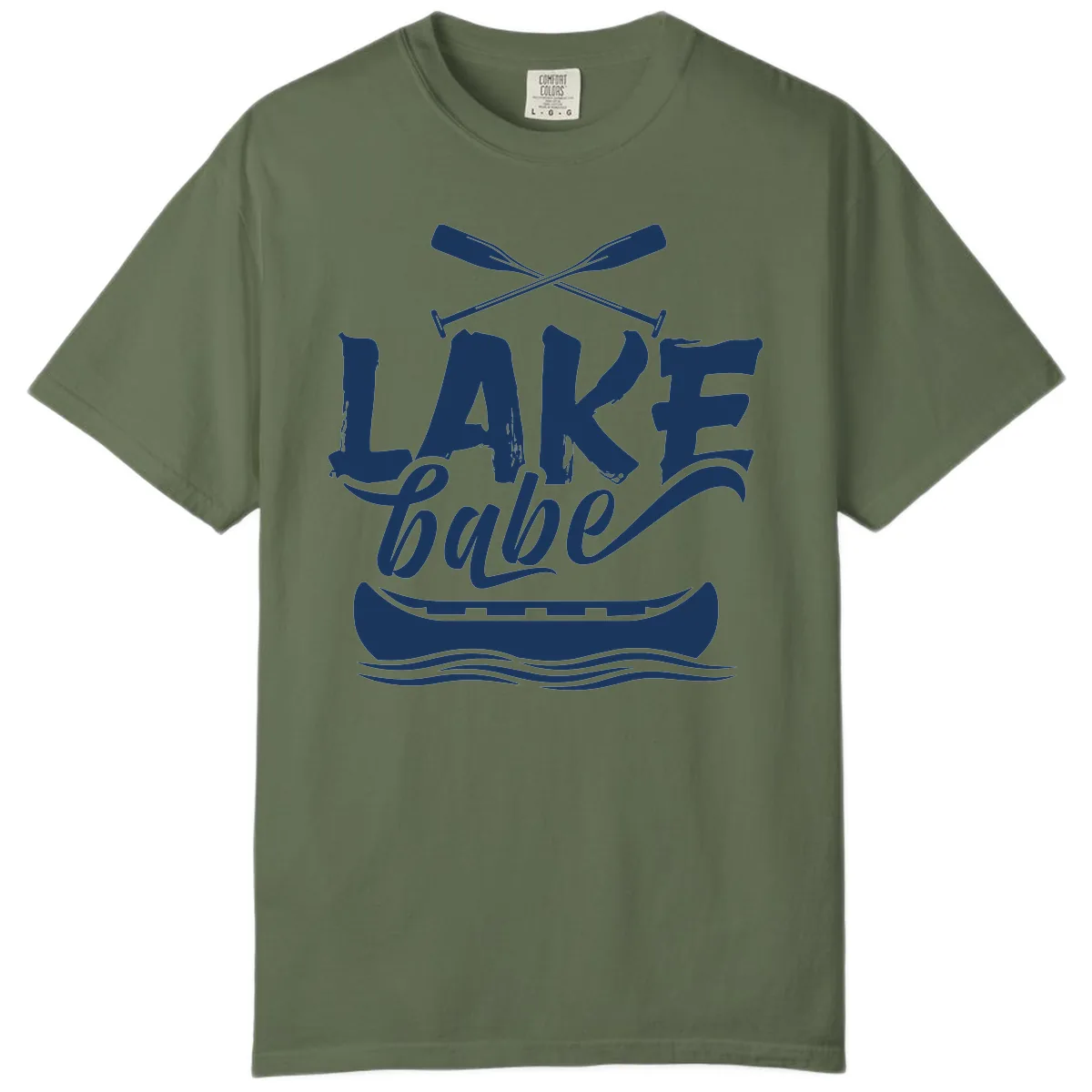 Lake Babe Canoe Design Comfort Color in Sage
