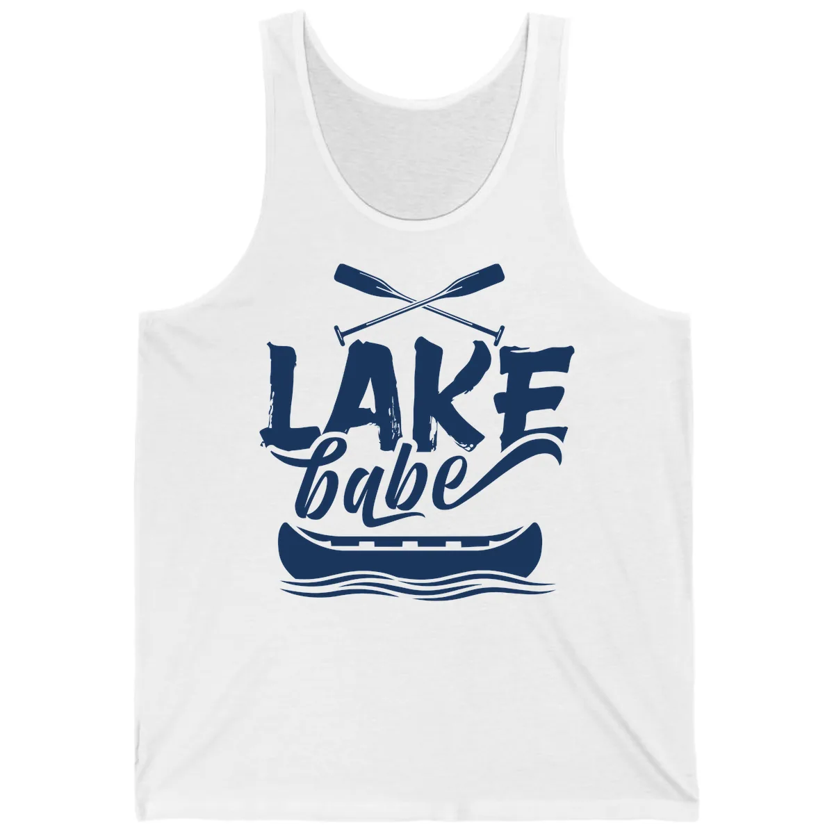 Lake Babe Canoe Design Tank in White