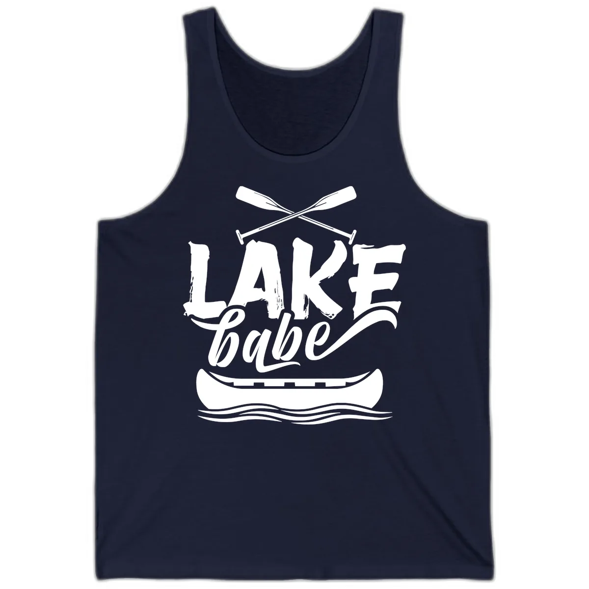 Lake Babe Canoe Design Tank in Navy