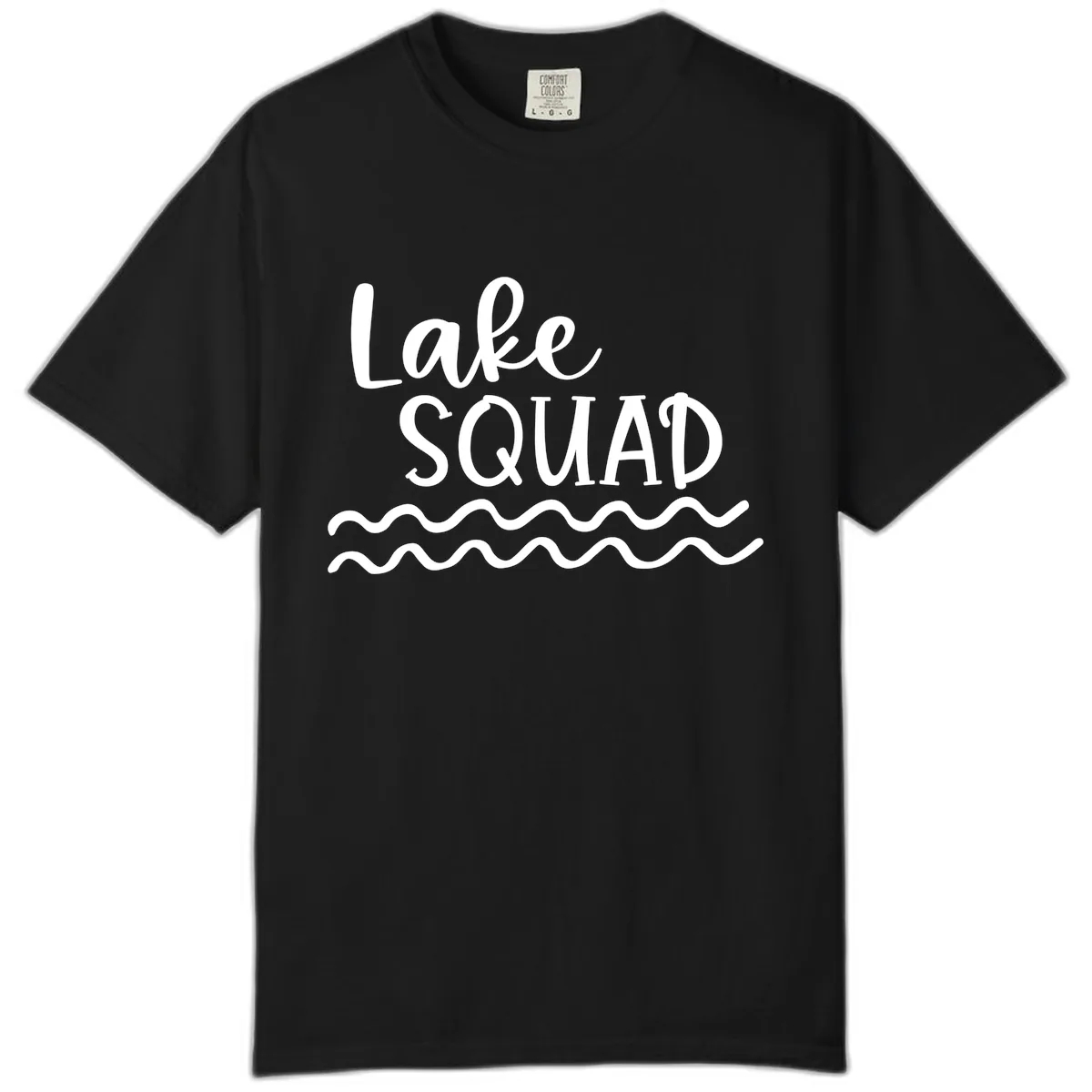 Lake Squad Wavy Design Comfort Color in Black