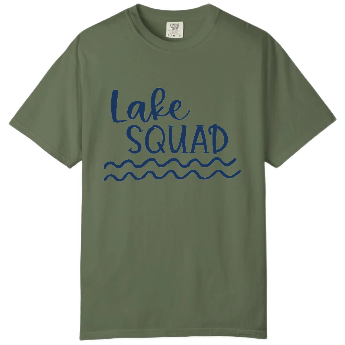 Lake Squad Wavy Design Comfort Color in Sage