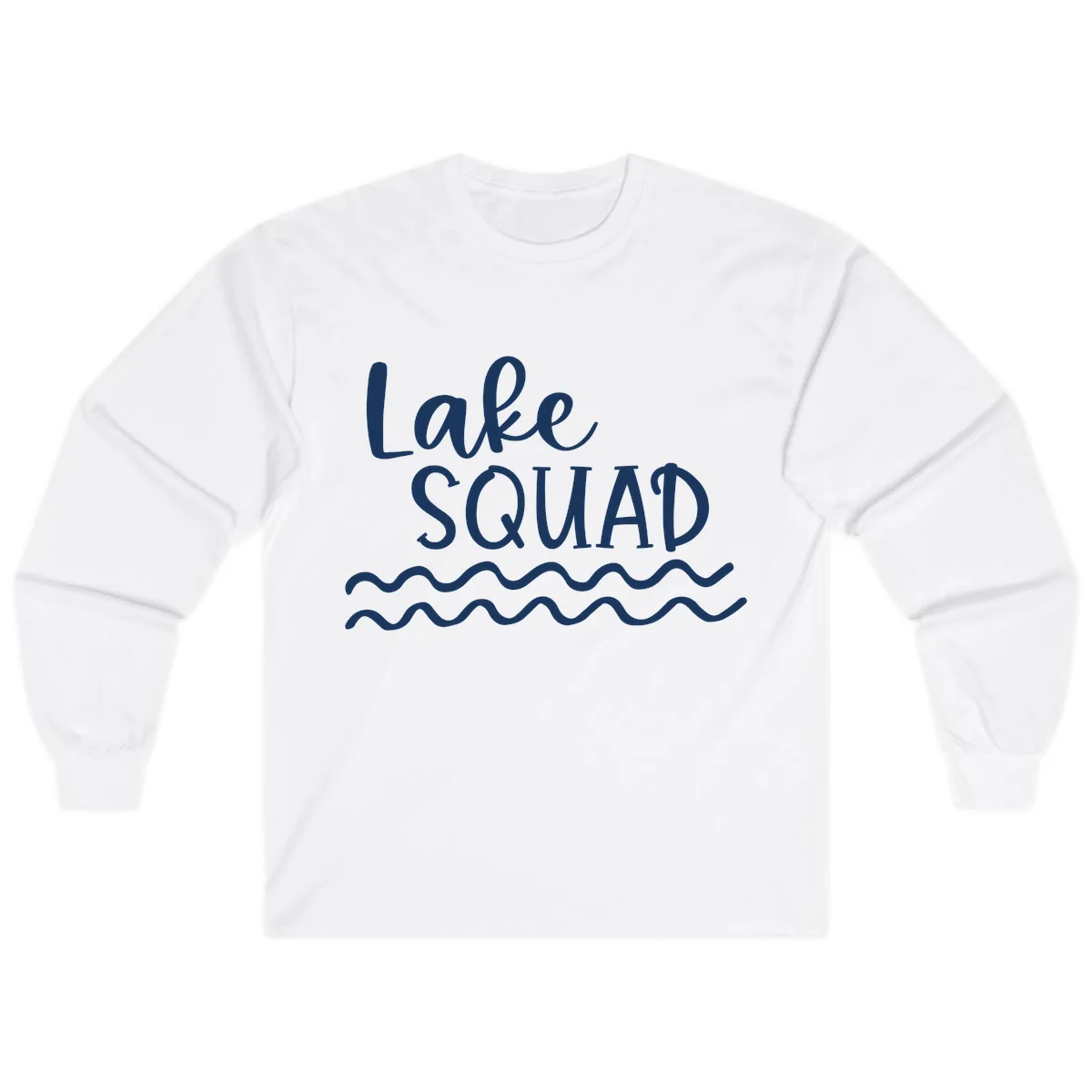 Lake Squad Wavy Design Long Sleeve in White