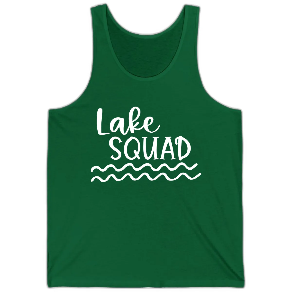Lake Squad Wavy Design Tank in Kelly