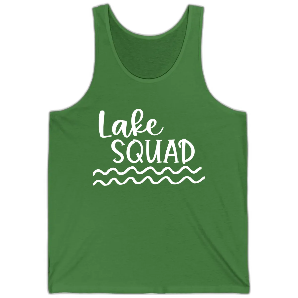 Lake Squad Wavy Design Tank in Leaf