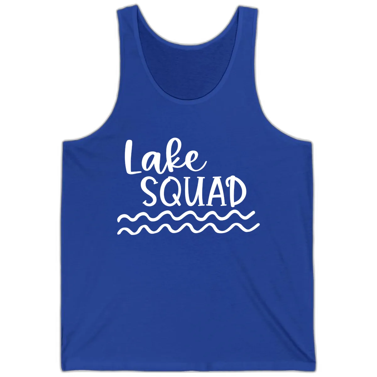 Lake Squad Wavy Design Tank in True Royal