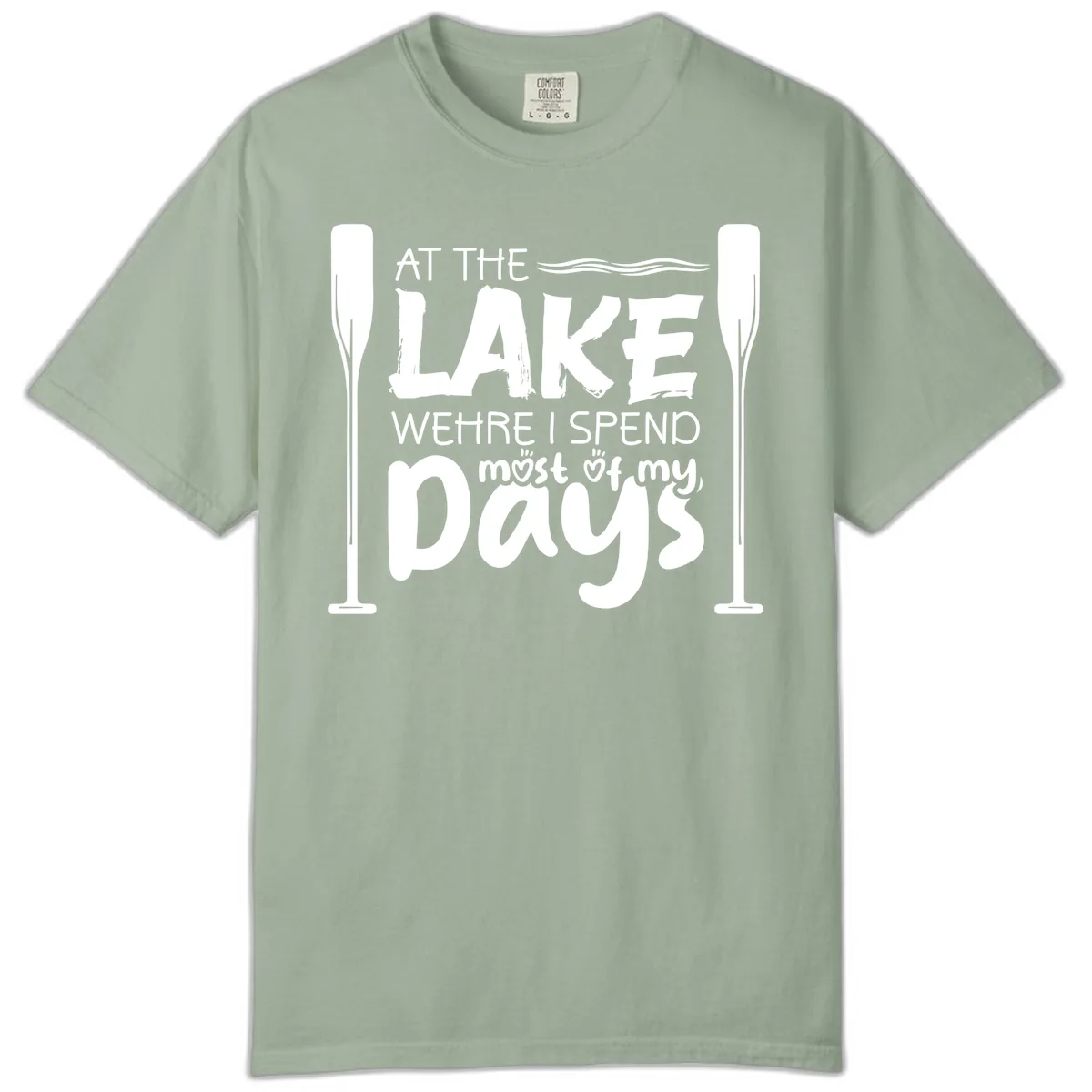 At The Lake Where I Spend Most Of My Days Comfort Color in Bay