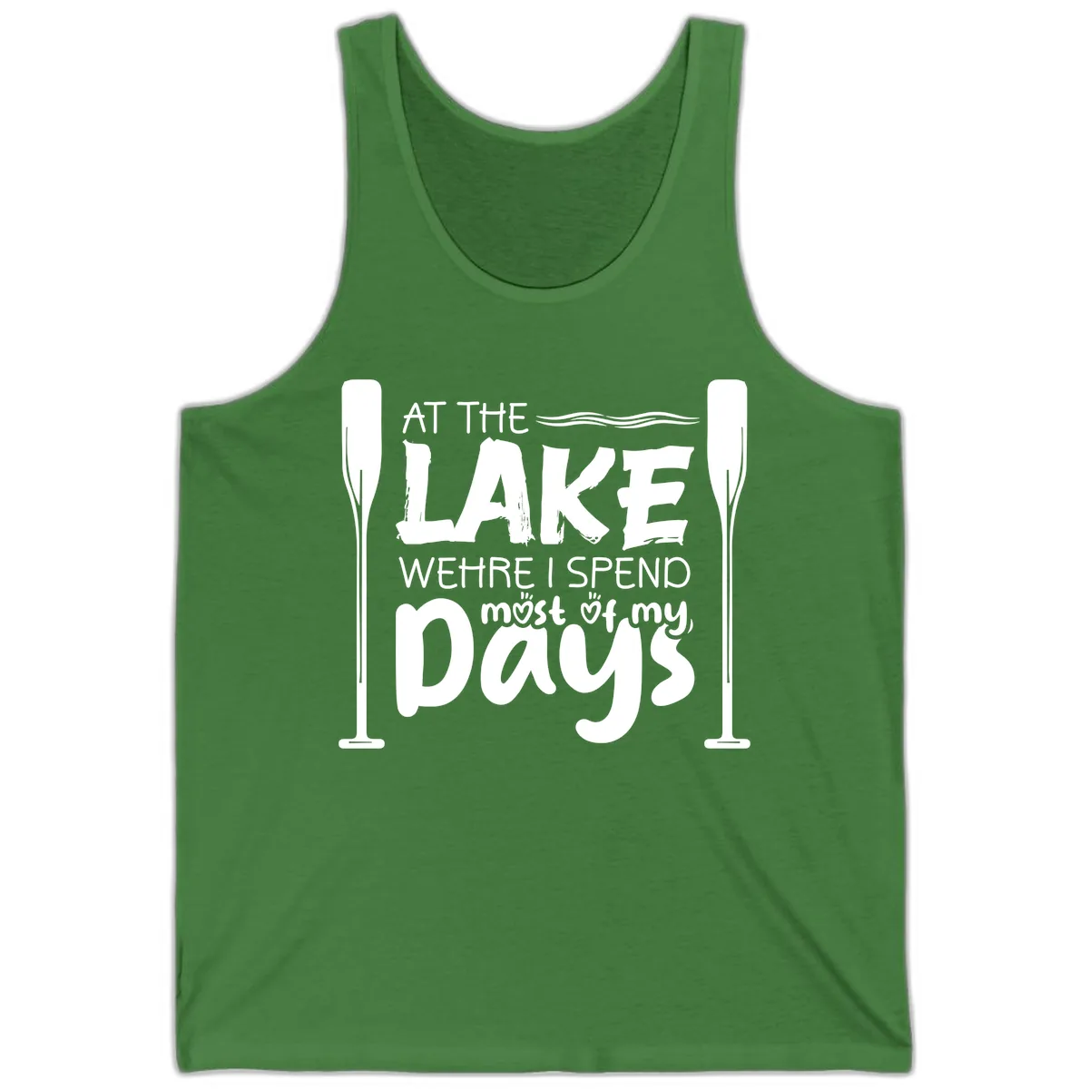 At The Lake Where I Spend Most Of My Days Tank in Leaf