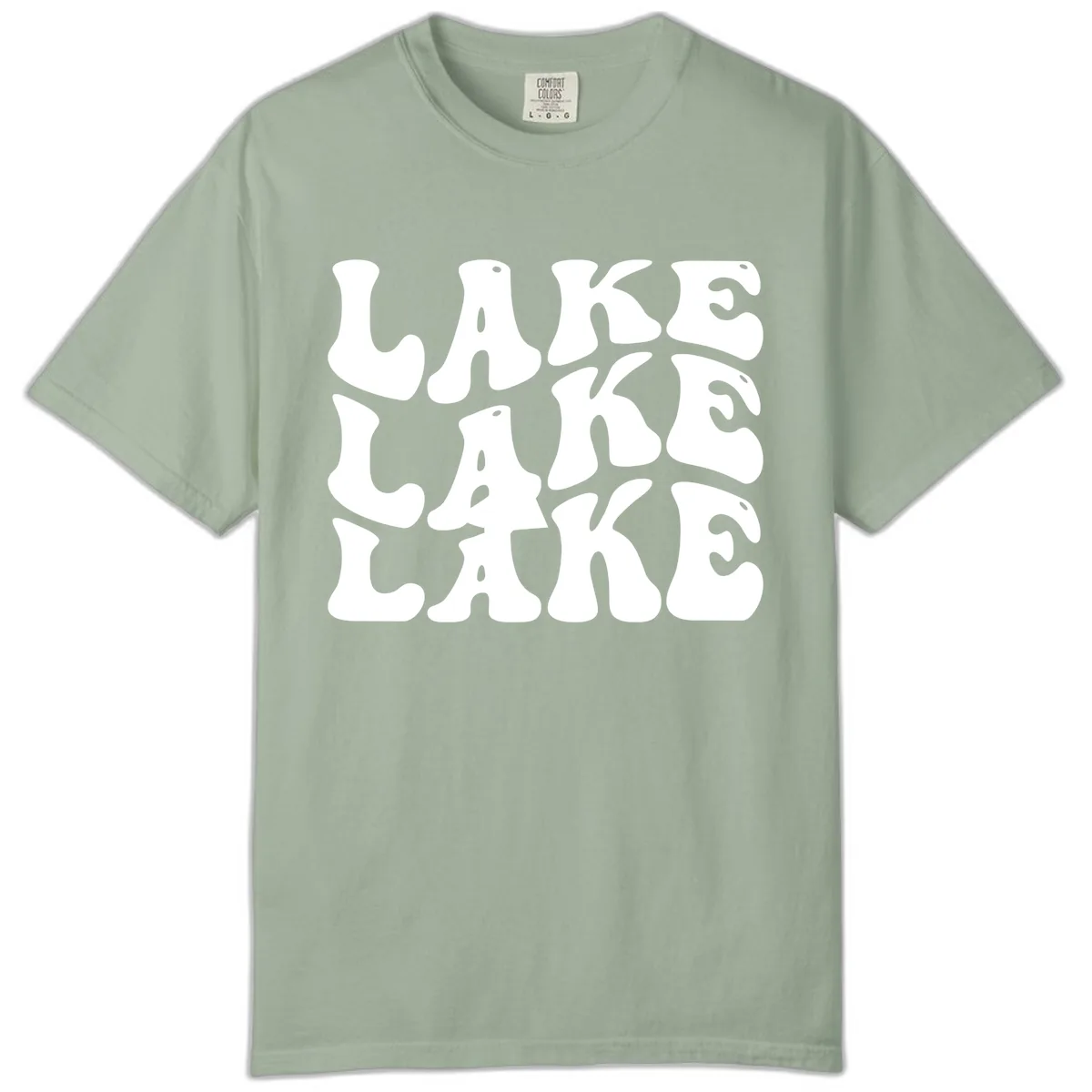 Retro Lake Life Typography Comfort Color in Bay