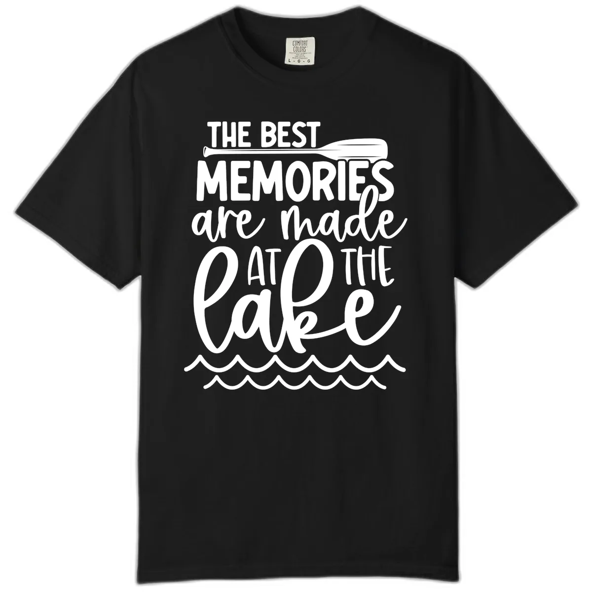 The Best Memories Are Made At The Lake Comfort Color in Black