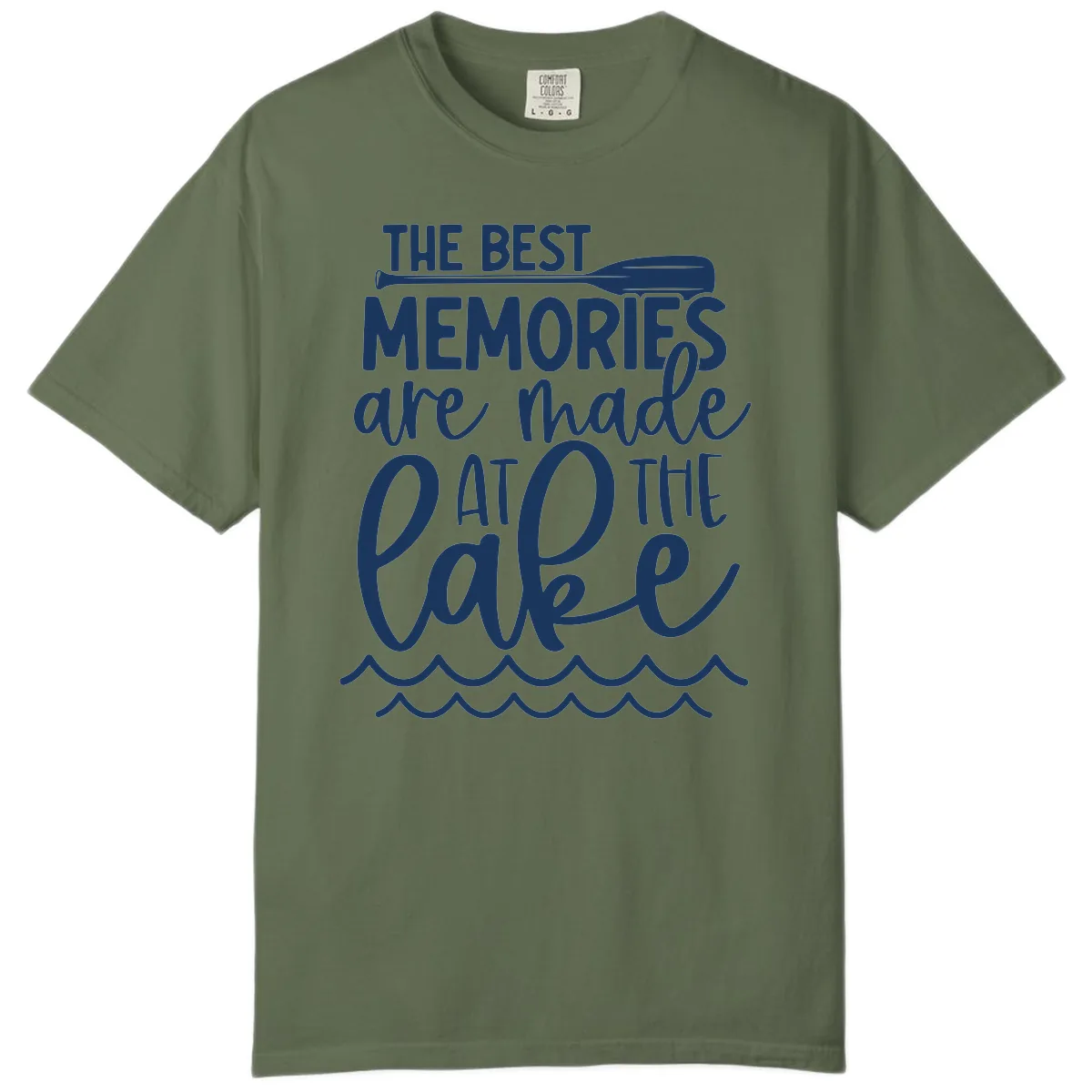The Best Memories Are Made At The Lake Comfort Color in Sage