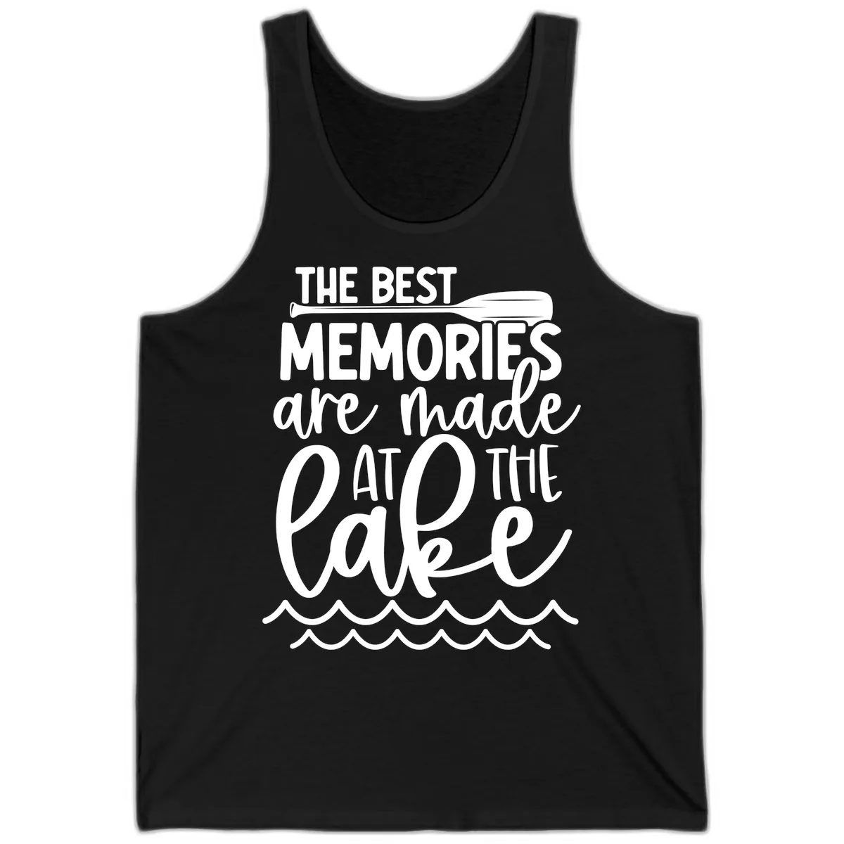 The Best Memories Are Made At The Lake Tank in Black
