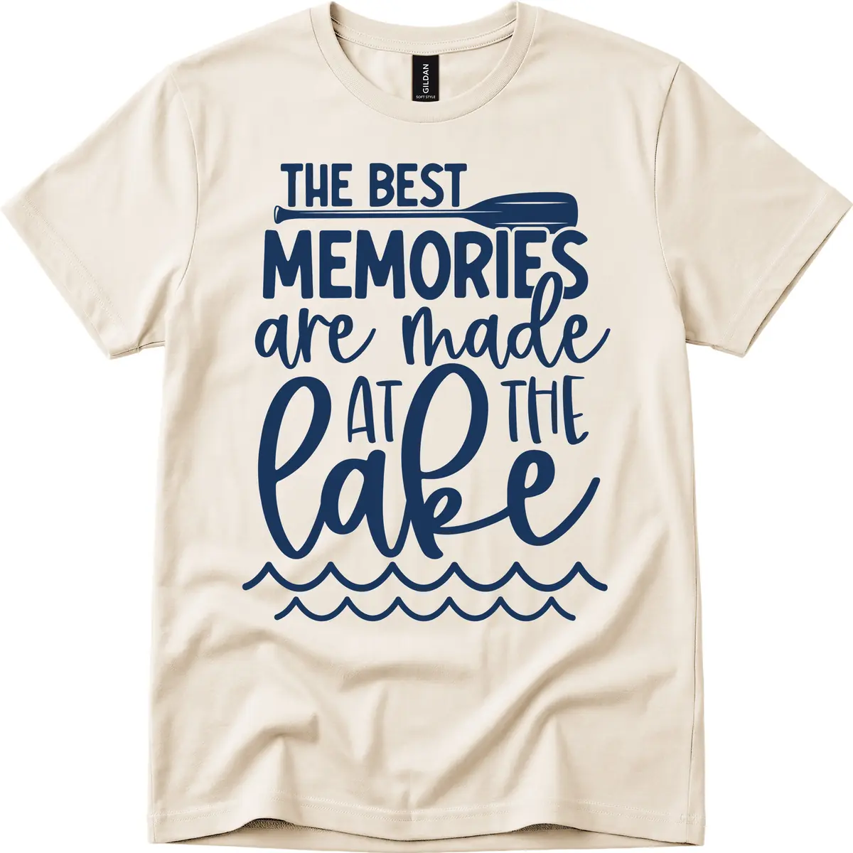 The Best Memories Are Made At The Lake T-Shirt in Natural