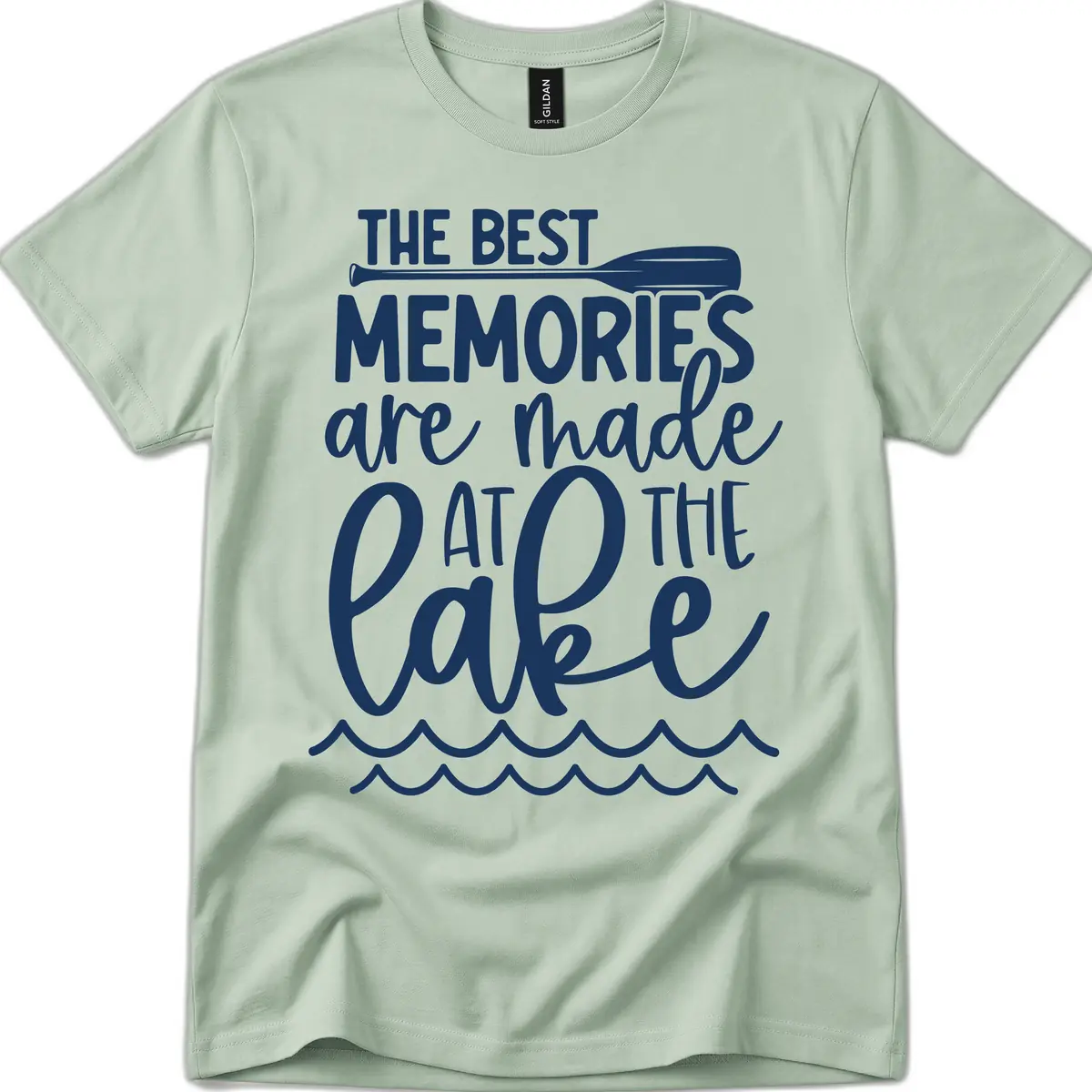The Best Memories Are Made At The Lake T-Shirt in Sage