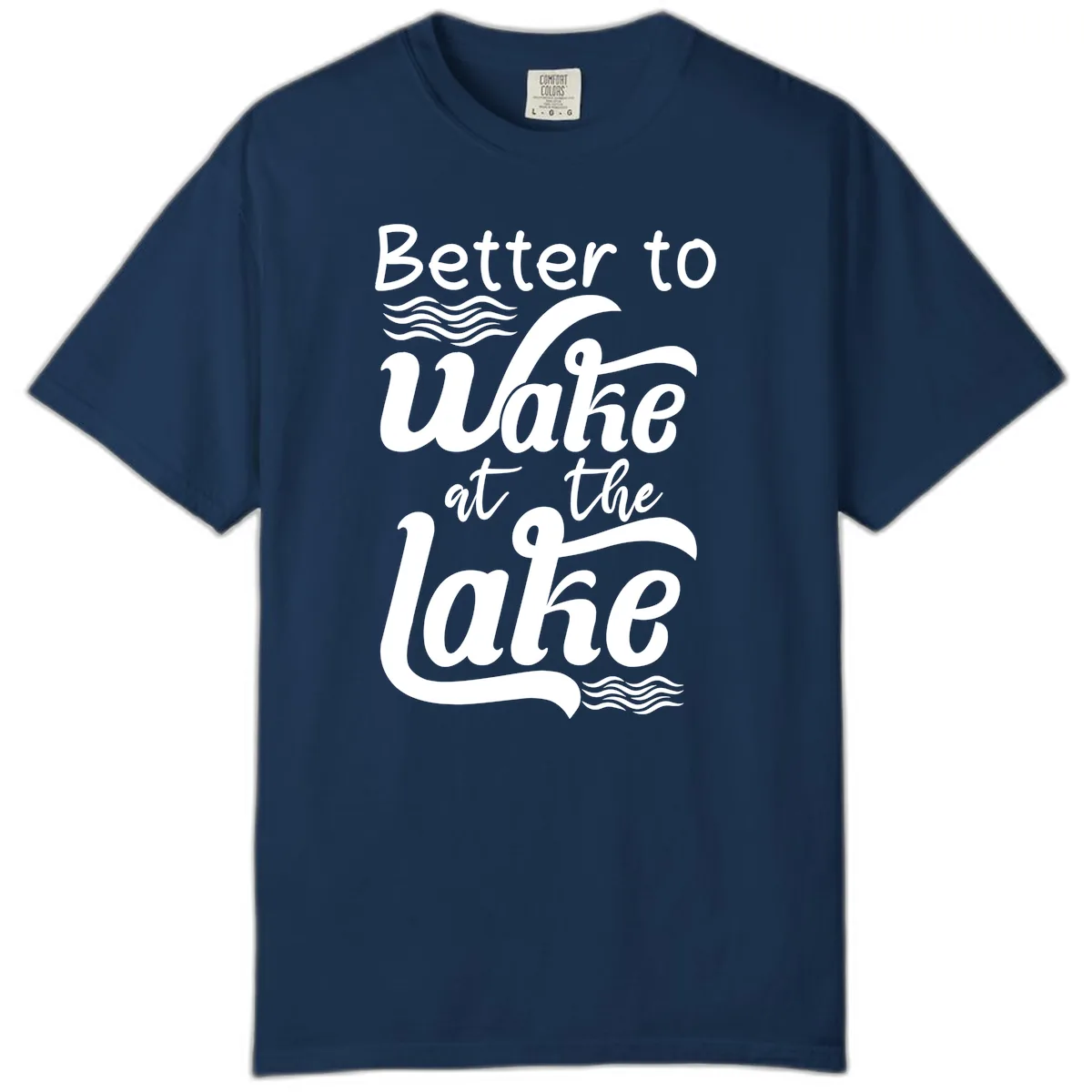 Better to Wake at the Lake Comfort Color in Navy