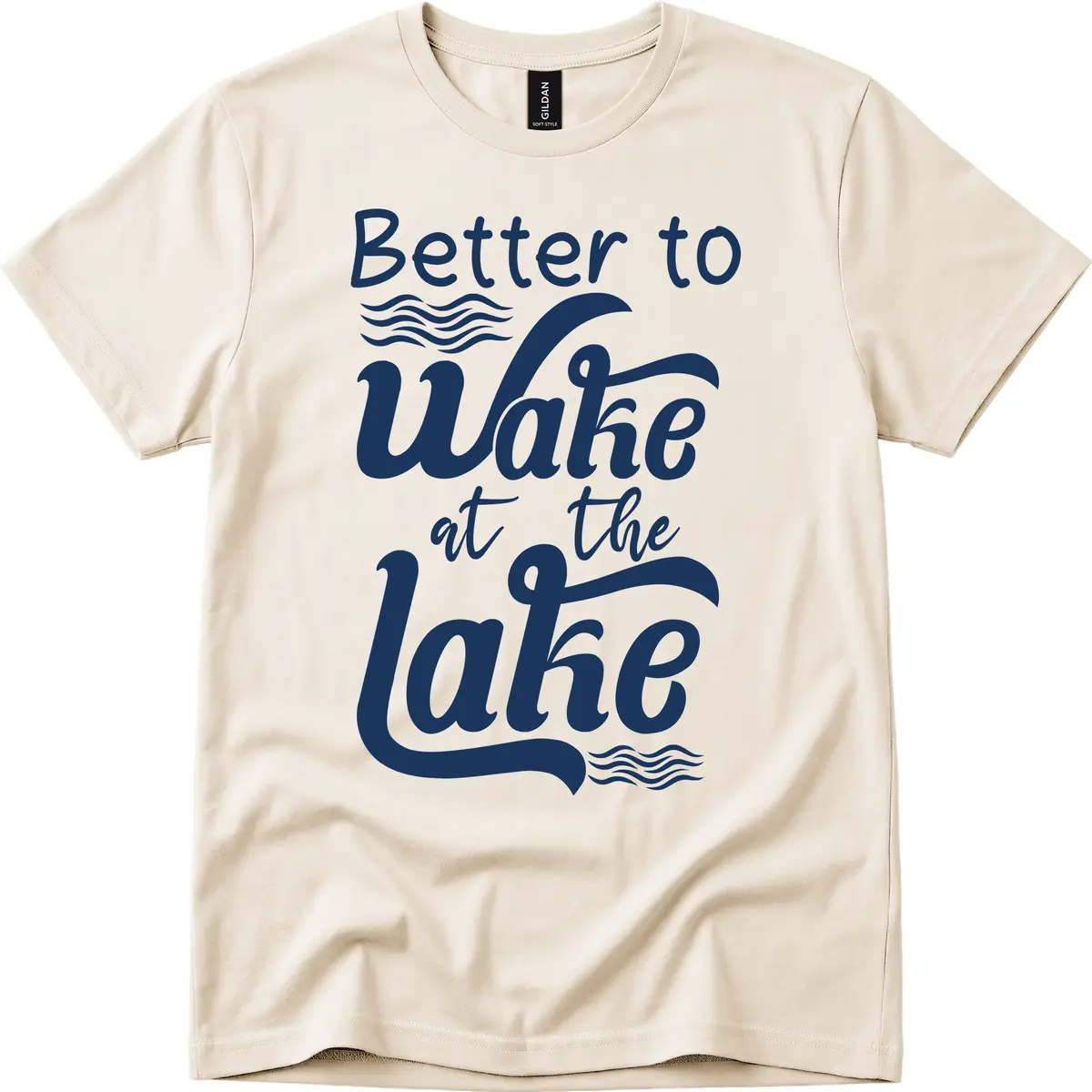 Better to Wake at the Lake T-Shirt in Natural